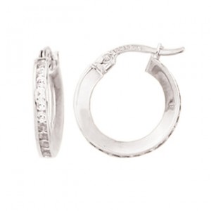 Boucle d'oreille en or 10kt. - cz- AR40-24W